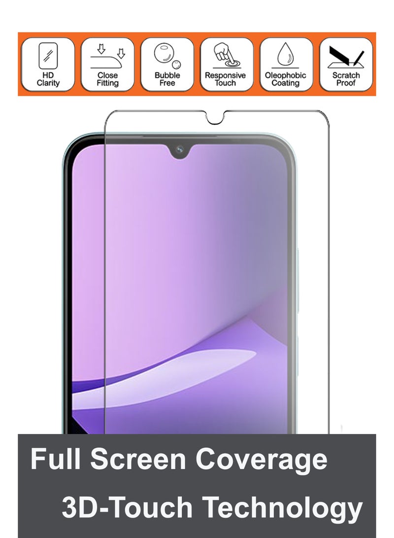 2 Pieces For Xiaomi Redmi 15C 4G/5G - Tempered Glass Screen Protector – High Transparency, Delicate Touch, Anti-Explosion, Smooth Arc Edges, Easy Installation - Image 4